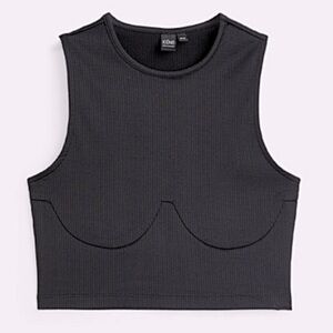 Simon’s Icone ribbed corset cami in MAUVE